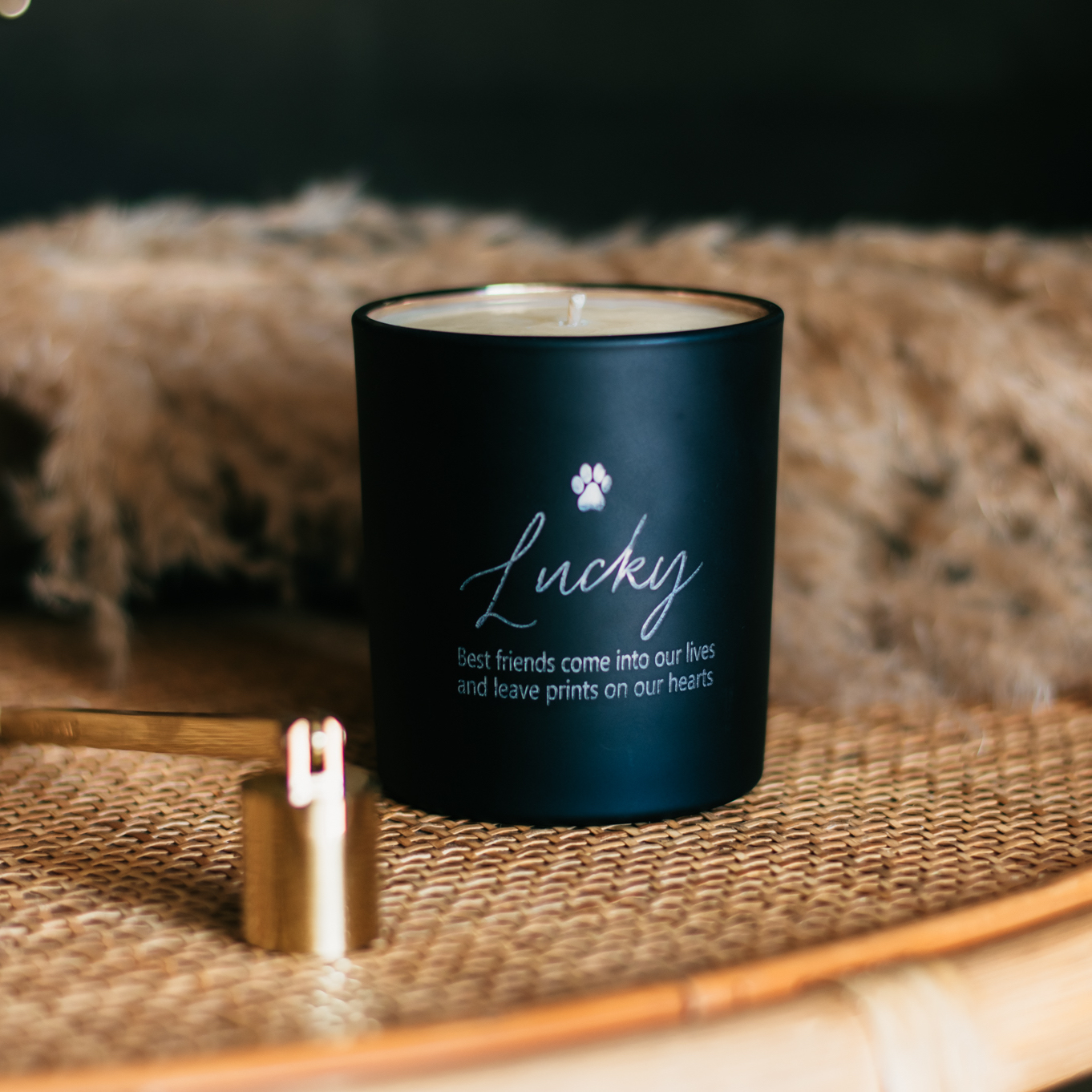 Custom Engraved Pet Memorial Candle image number null